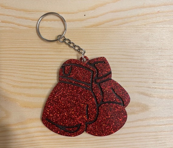 Boxing Gloves Keychain Custom Boxing Glove Keychain Resin | Etsy