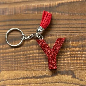 Initial Keychain| Personalized Resin letter keychain| Custom letter resin keychain| Alphabet keychain| Monogram Keychain| Backpack Charm