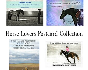 Postcards for Horse Lovers ~ set of 4