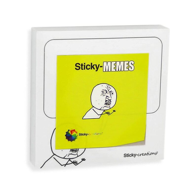 Stickymemes Y U NO Meme Sticky Notes Etsy