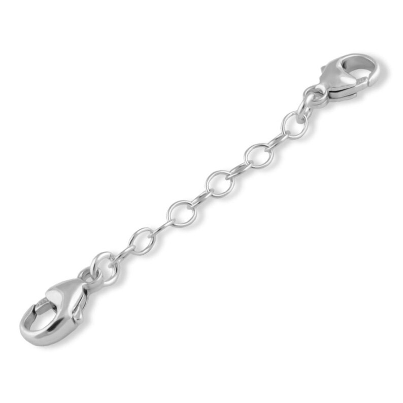 Sterling Silver 3mm Bracelet Safety Chain 2 3 Etsy
