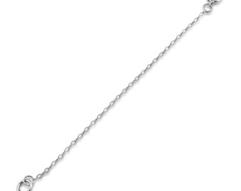 Sterling Silver 1mm Necklace Extender Chain | Extension Chain For Your Necklace, Bracelet, Anklet And Other Jewelry