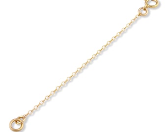 14k Gold Filled 1mm Necklace Extender Chain | Extension Chain For Your Necklace, Bracelet, Anklet And Other Jewelry