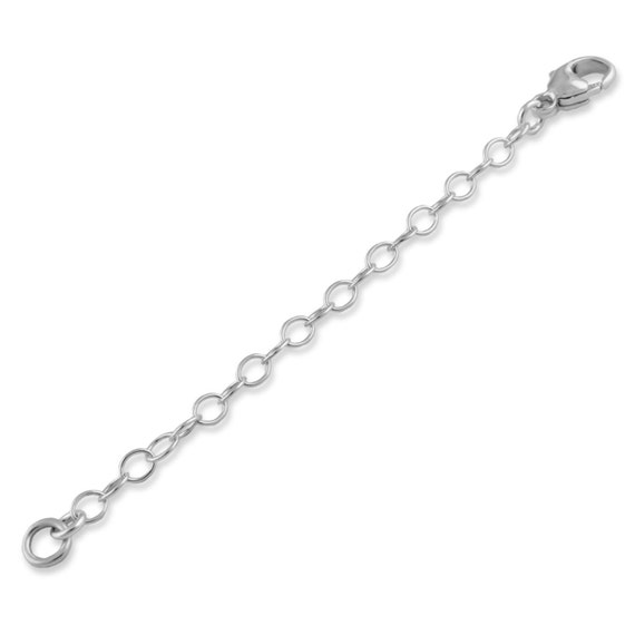 White Gold Necklace Extenders 925 Sterling Silver Necklace