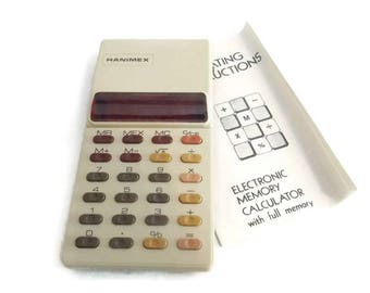 Hanimex Electronic Memorie Calculator Collectors Item Electronic Calculator