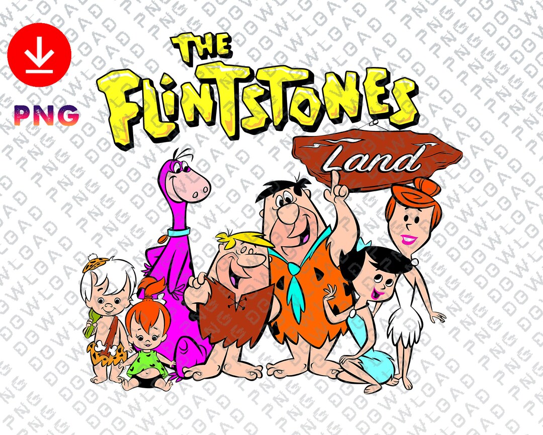 Cartoon the Flintstones Prints Dowload File Png - Etsy