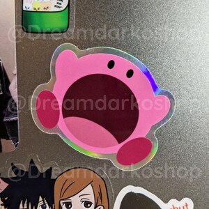 Holo Kirbo Stickers