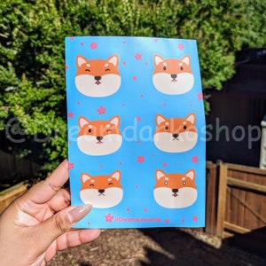 Shiba Sticker Sheet