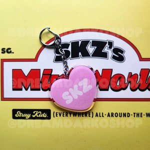 SKZ Glitter Heart Keychains