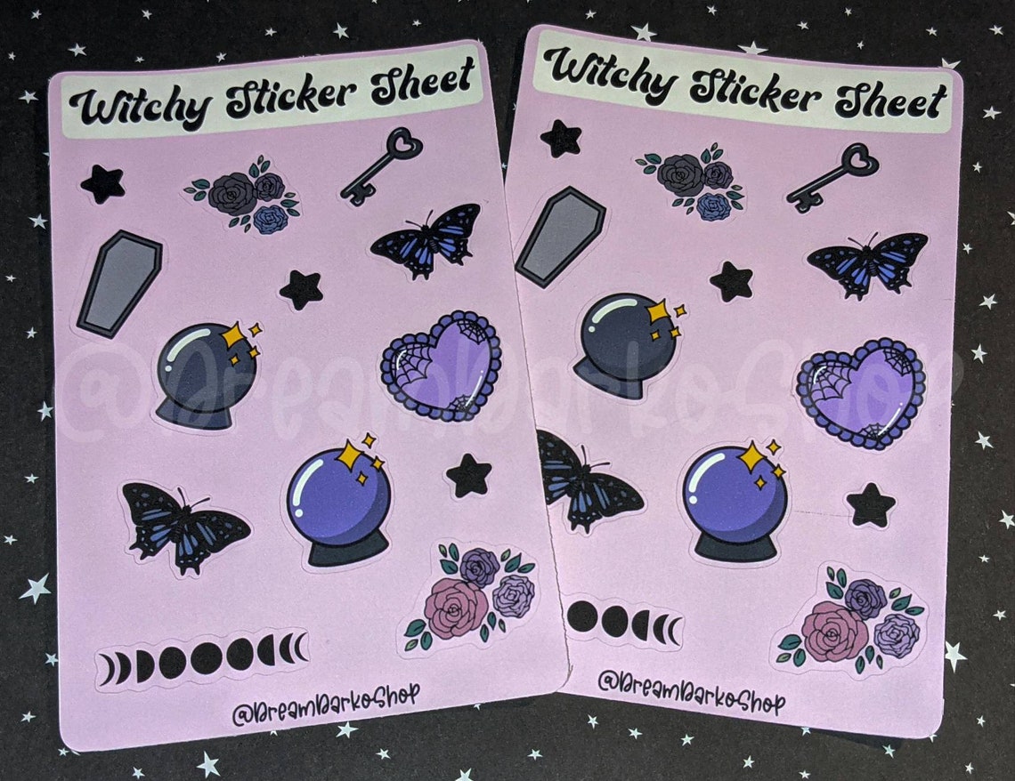 Witchy Sticker Sheet | Etsy