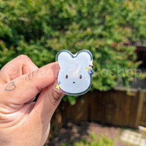 Sparkle Bunny acrylic pin