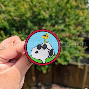 Snoop & Woodstck wood pin