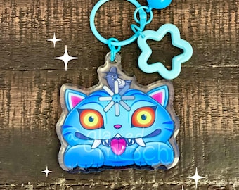 KPop Demon Derpy Tiger Acrylic Keychain – Bag Charm