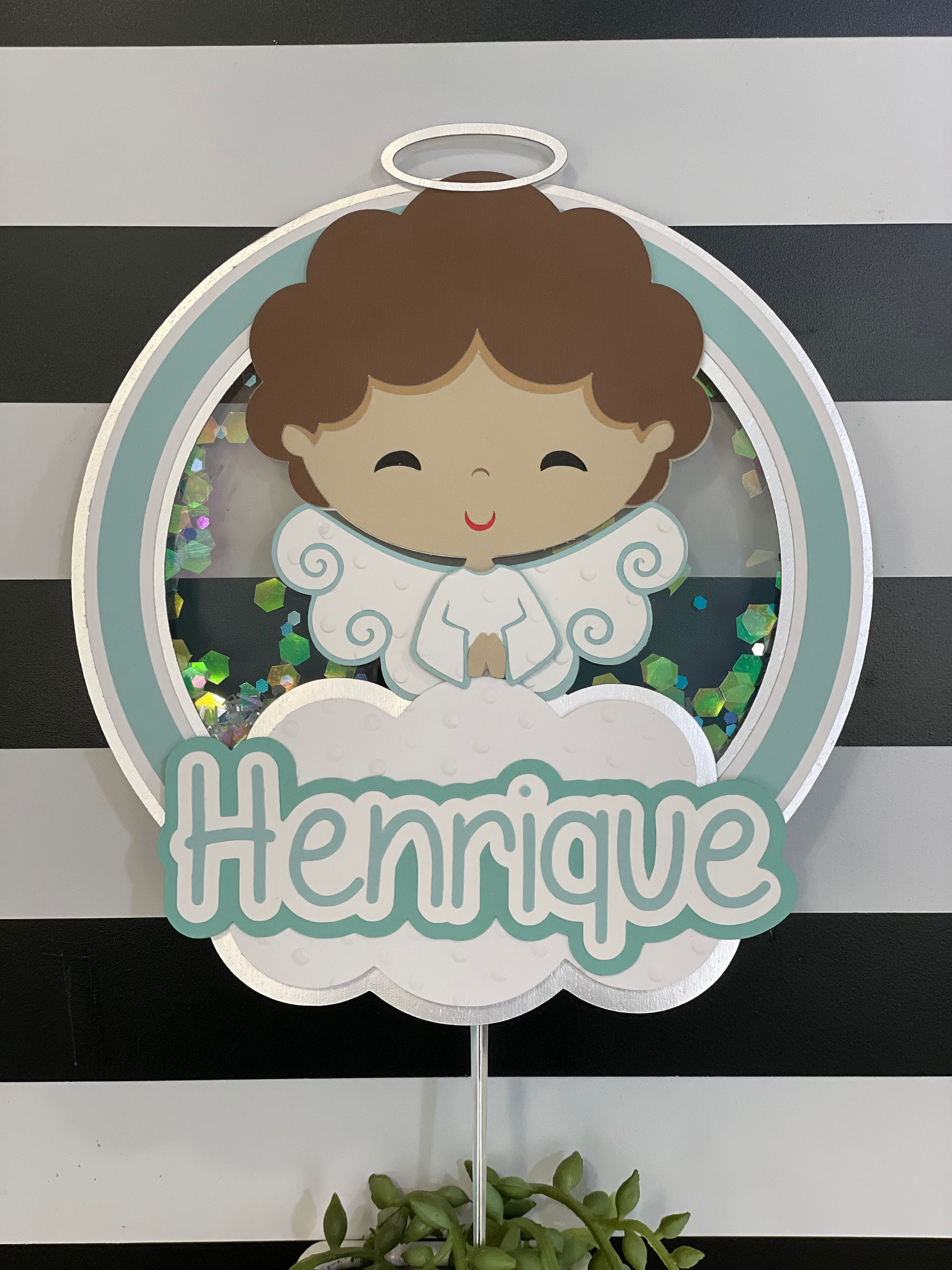 Angel Boy Cake Topper Baptism Cake Topper Christening Cake Etsy UK