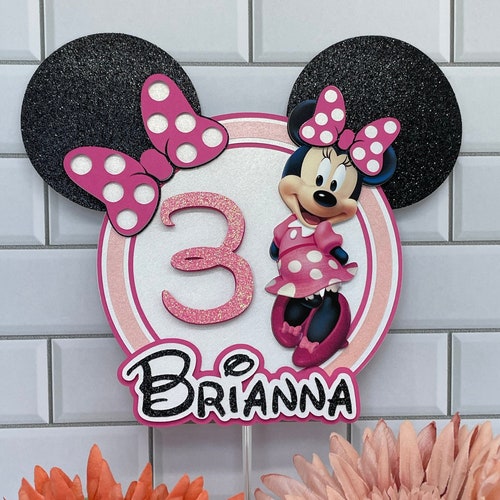 Printable Minnie Mouse Cake Topper Minnie Cake Topper Minnie - Etsy
