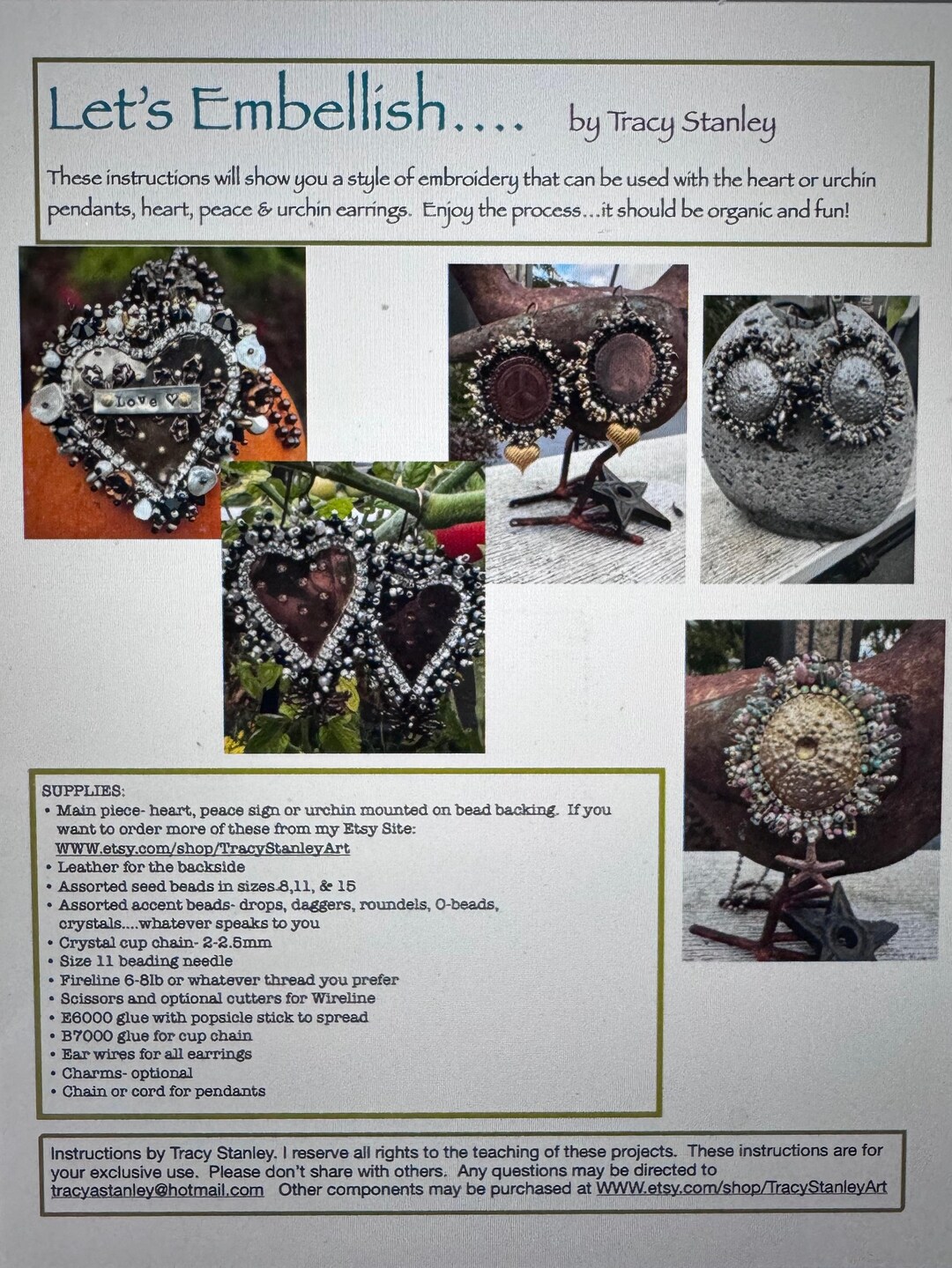 Let’s Embellish-tutorial. - Etsy