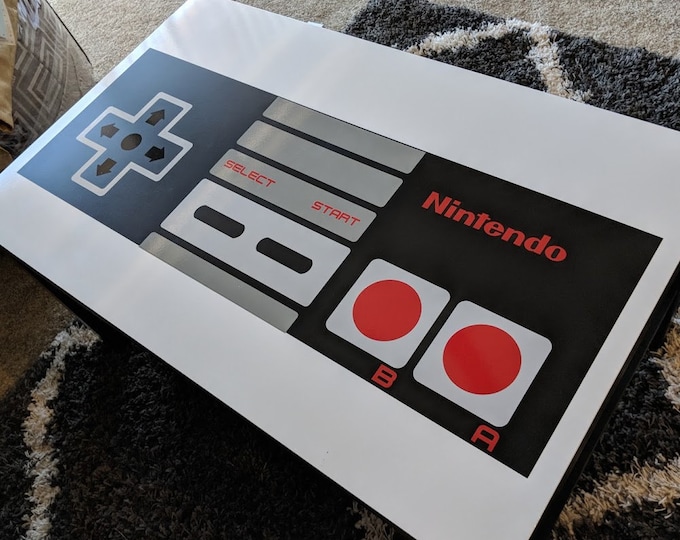 NES Controller Table or wall Vinyl decal sticker kit  *Please read description* This is a kit and requires to be put together