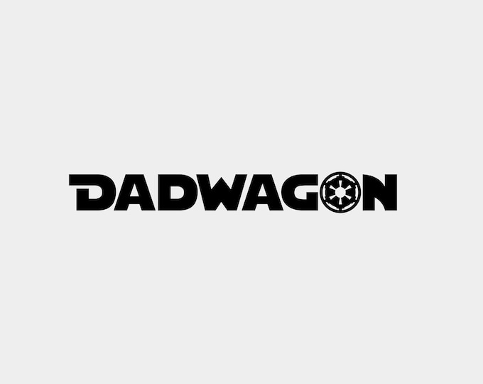 Dadwagon empire style decal sticker