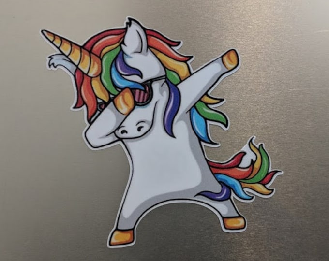 Rainbow Unicorn Custom printed vinyl decal sticker