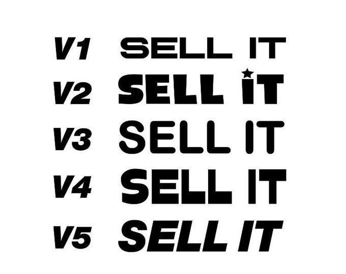 SELL IT Vinyl Decal Sticker