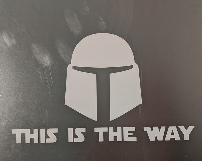 This is the way vinyl decal sticker