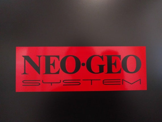 NEOGEO Neo GEO NEO.GEO Gloss White Vinyl Decal Sticker 6/" wide x 1/"