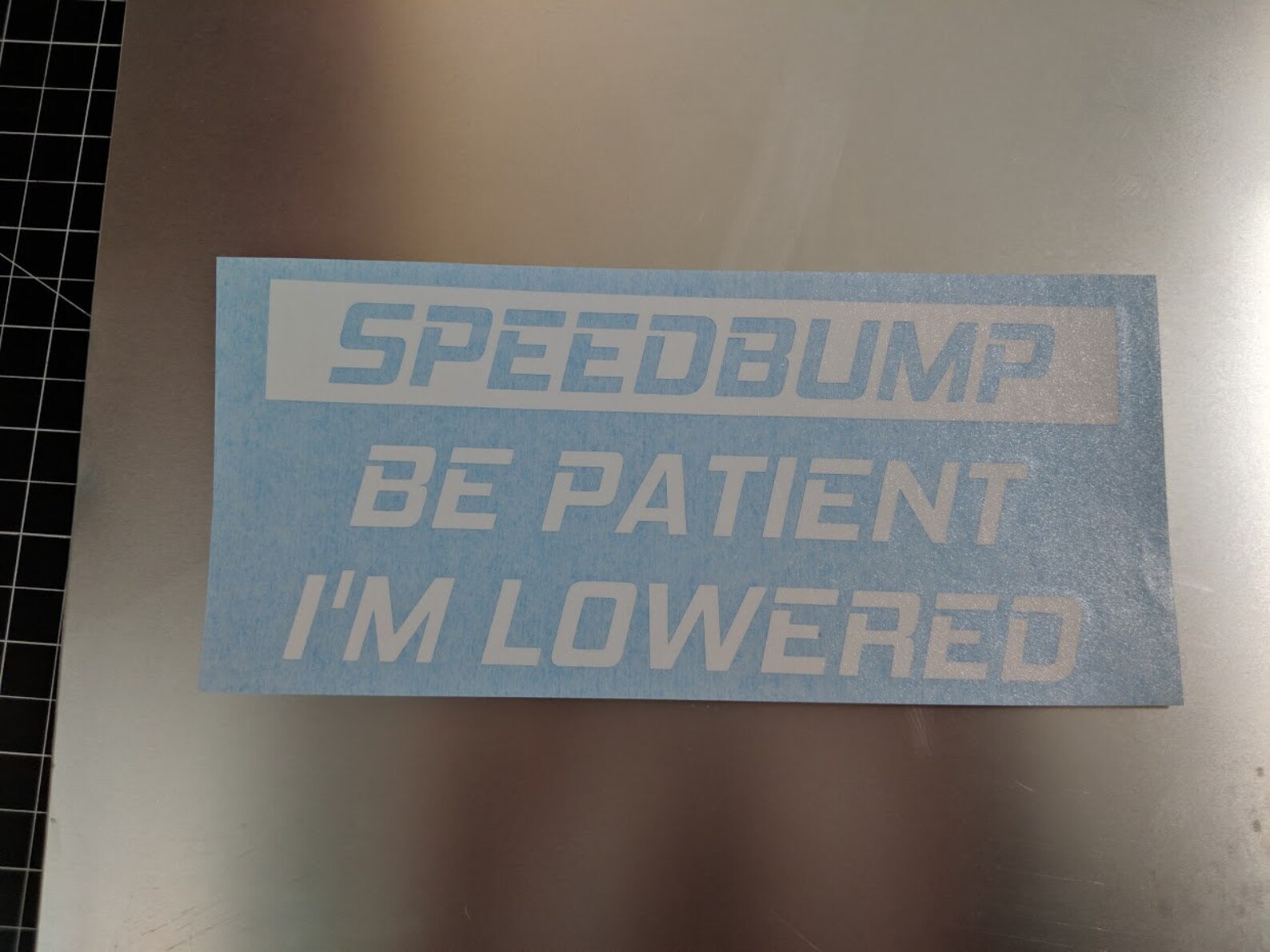 Speedbump Be Patient I'm Lowered Vinyl Decal Sticker | Etsy
