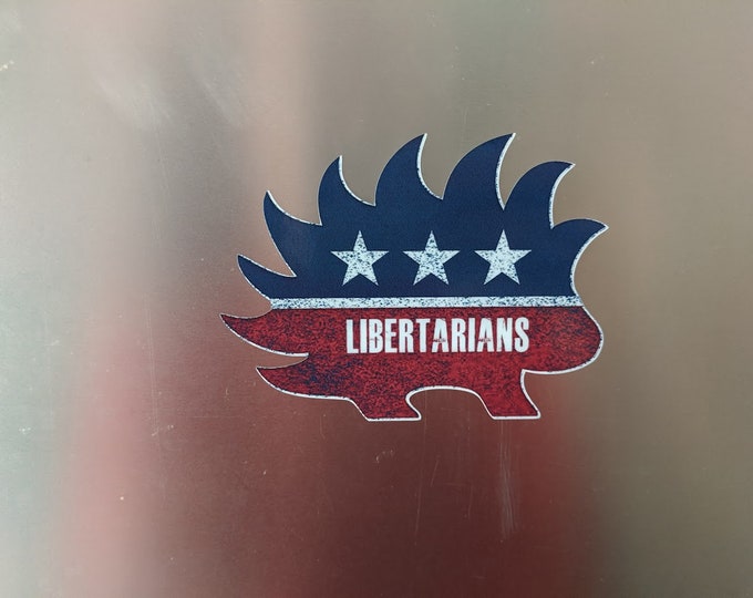 Libertarian Porcupine vinyl decal sticker