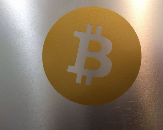 Bitcoin Round Logo Decal Sticker