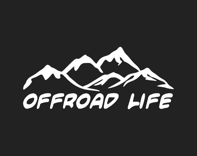 Offroad life vinyl decal sticker