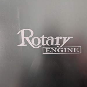 Rotary Engine Vinyl Decal Sticker - Etsy