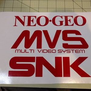Arcade style Vinyl Decals NeoGeo MVS SNK Multi pack * Read description *