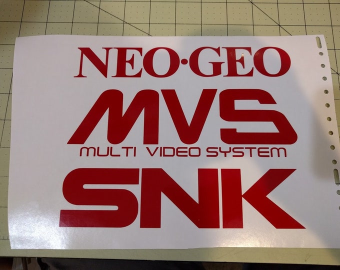 Arcade style Vinyl Decals NeoGeo MVS SNK Multi pack * Read description *