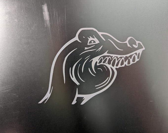 Trex funny B face decal sticker