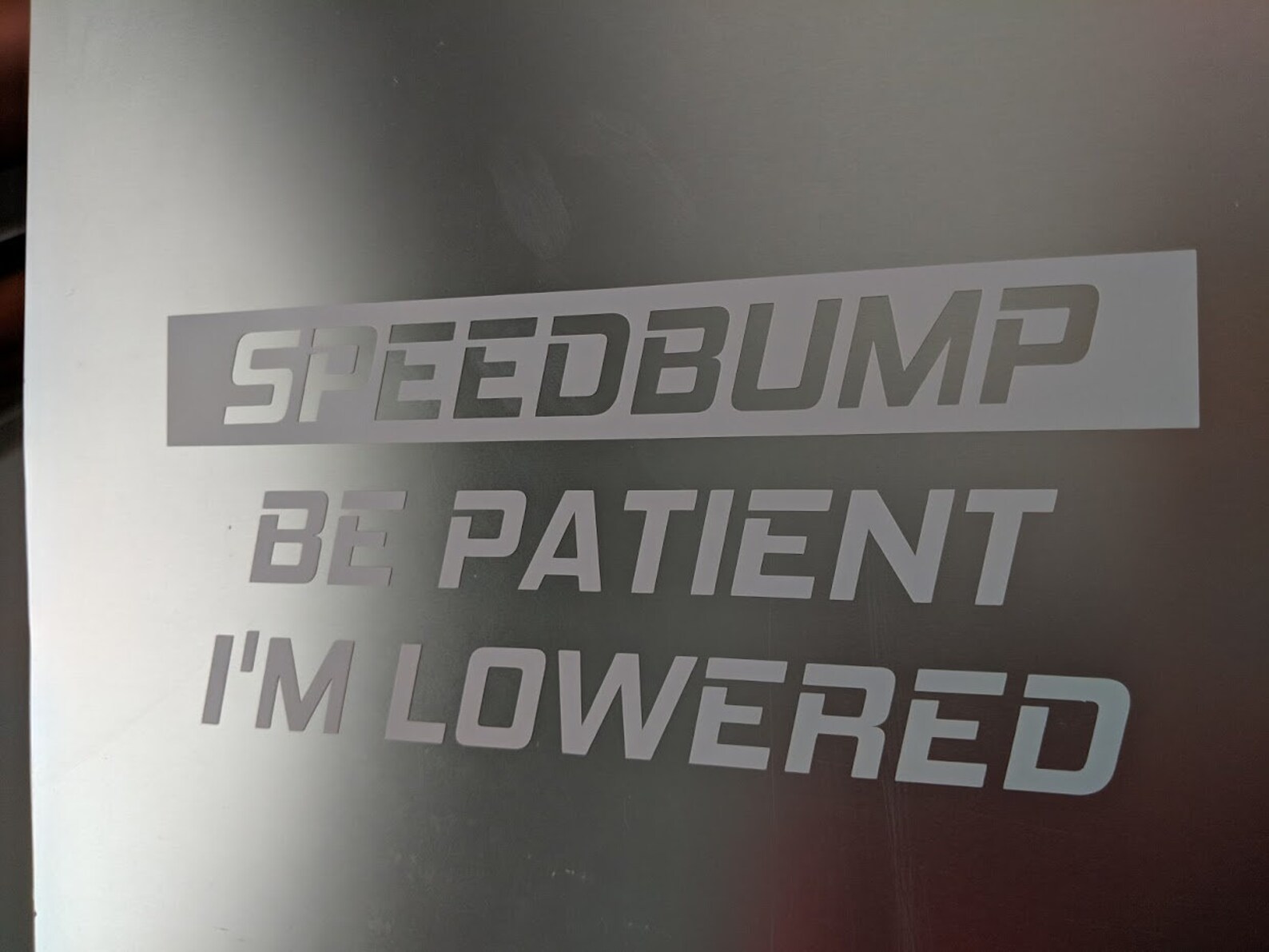 Speedbump Be Patient I'm Lowered Vinyl Decal Sticker | Etsy