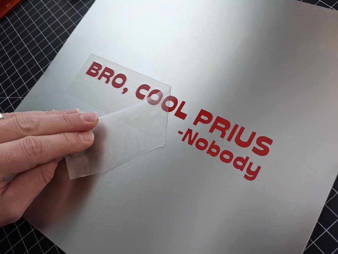 BRO,Cool Prius! Nobody Vinyl decal sticker