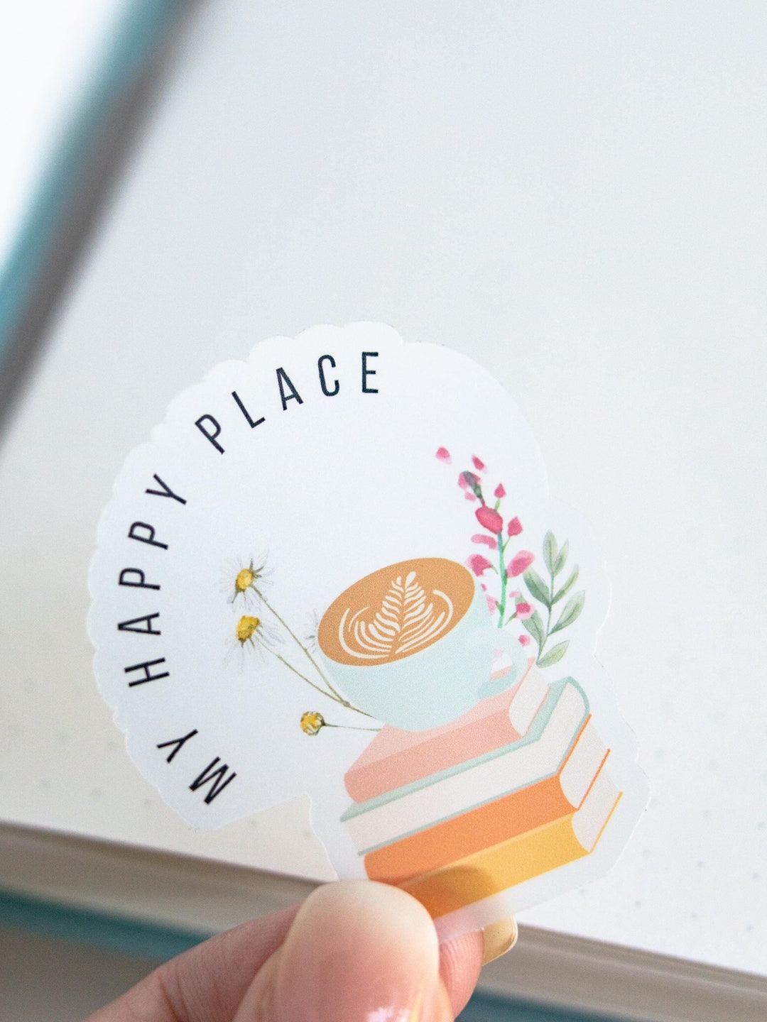 Stickers, Reading Clear Stickers for Readers and Coffee Lovers - Etsy