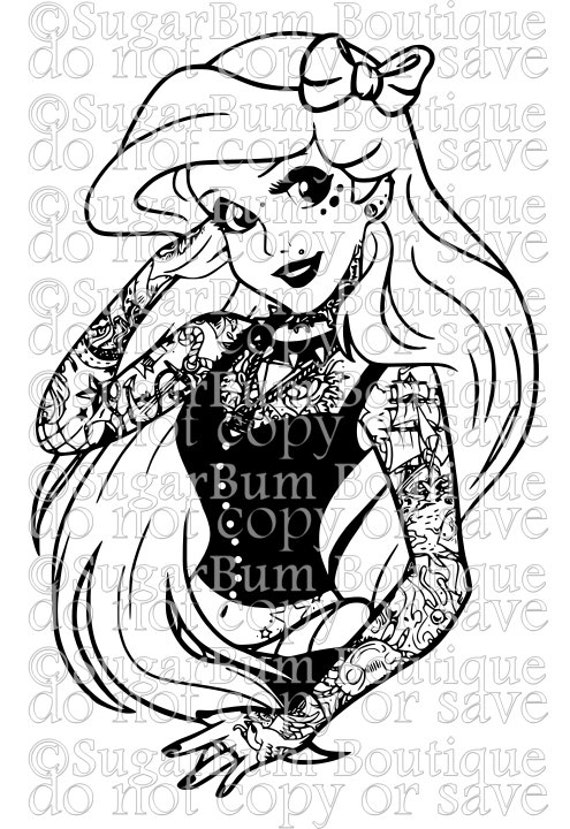 Download Punk Princess Ariel svg | Etsy