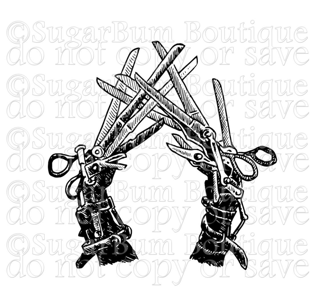 Edward Scissorhands Hands Template Edward Scissorhands Hands Template