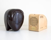 vintage 1937 Radio Nurse Guardian Ear by Isamu Noguchi for Zenith Radio Corp, baby monitor, bakelite, modernism, art deco