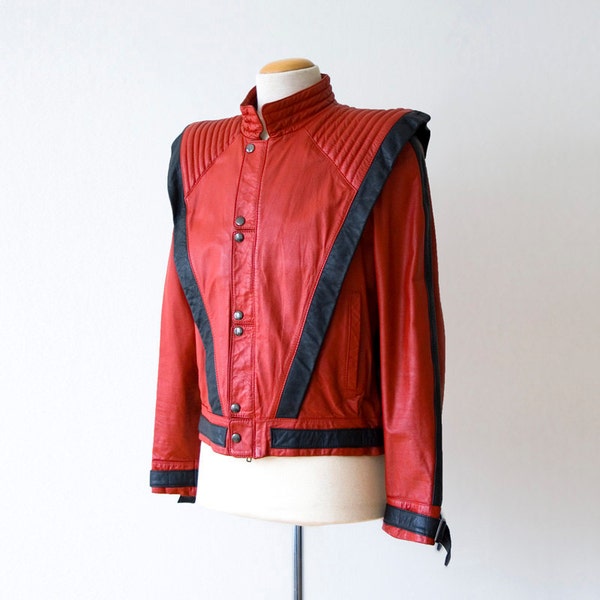 vintage 1984 original Michael Jackson leather Thriller jacket, authentic design by Metal, numbered, The Real Deal