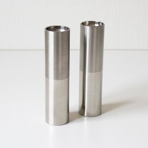 The Taste Of Talking vintage 1991 Henk Stallinga salt and pepper shakers unused in original box part of art collection MoMA New York