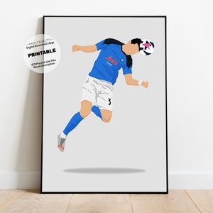 Kim min jae, South Korea , Napoli, Digital Poster, Digital Instant Download Print, Football Poster, Soccer, Football Wall Decor, Vector Pos