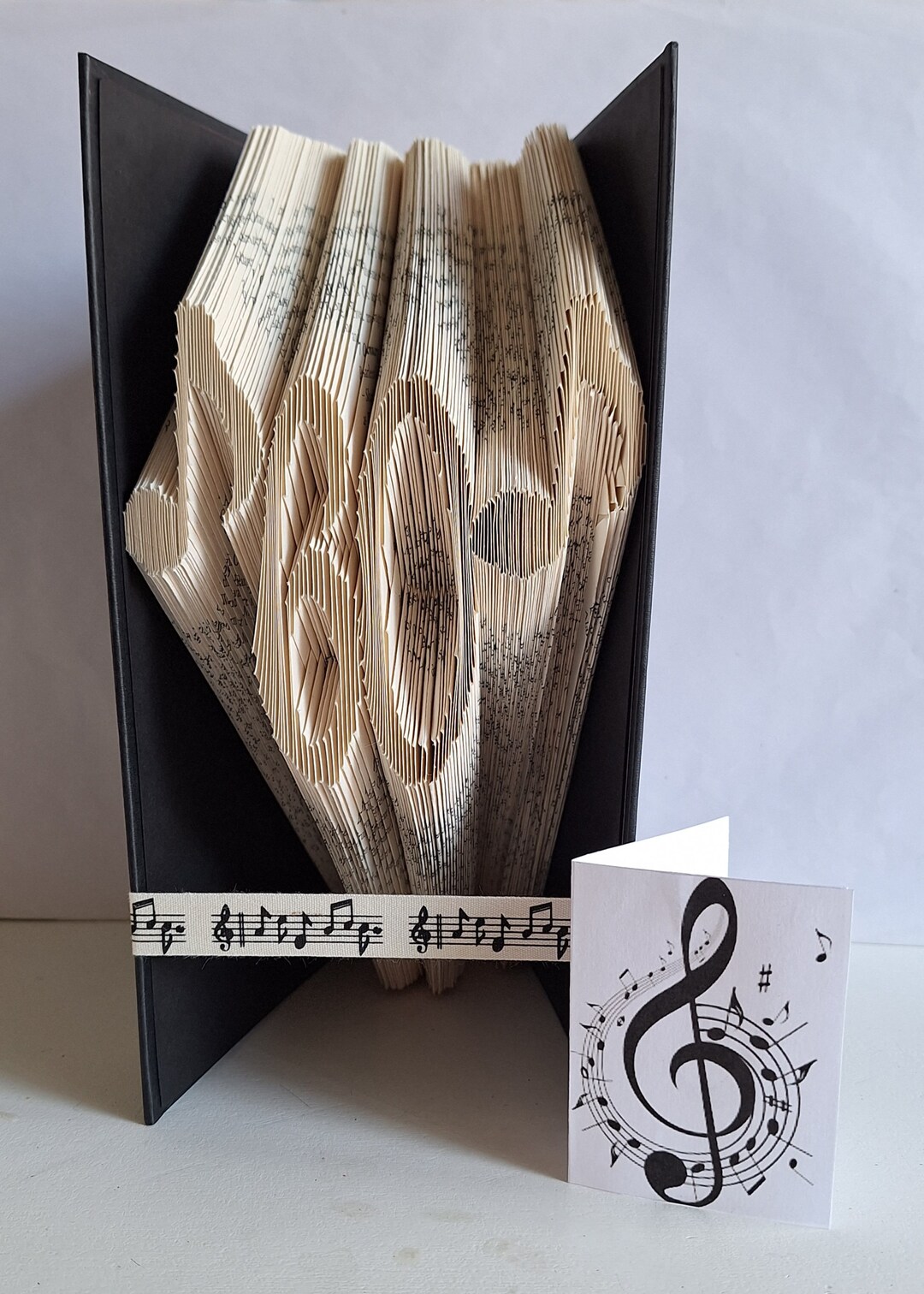 60th Age Music Note Book Fold - Etsy