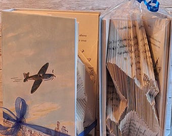 Spitfire Book Sculpture: Upcycled WW2 Airplane Art