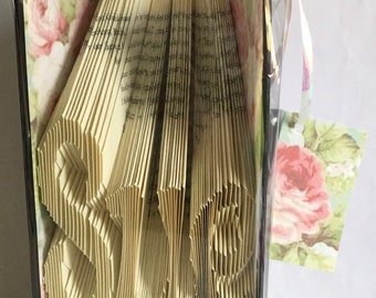 Personalised 3 Letter Book Fold Art: Custom Name Gift for Book Lovers