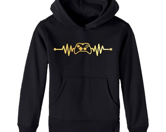 Heartbeat xbox Controller / Koszulka / Tank Top / Bluza z kapturem / Gamer Gaming Tee Sweater / Konsola love Kids Gaming pad Pulse Pad Gamer for life