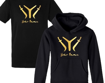 Spersonalizowana bluza z motywem Ertugrul Kayi nazwa Bey Hatun kids IYI bluza z kapturem Ertugrul-IYI-Bey Alp Hatun bluza z kapturem-twoje imię bluza z kapturem