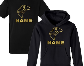 Gaming Personalizowany rękaw Bluza z kapturem / Koszulka Clan Battle FC Youtuber Gamer Koszulka urodzinowa Sweter Warfare Ghosts Chłopięca bluza z kapturem Dziewczęca koszulka Top Xbox