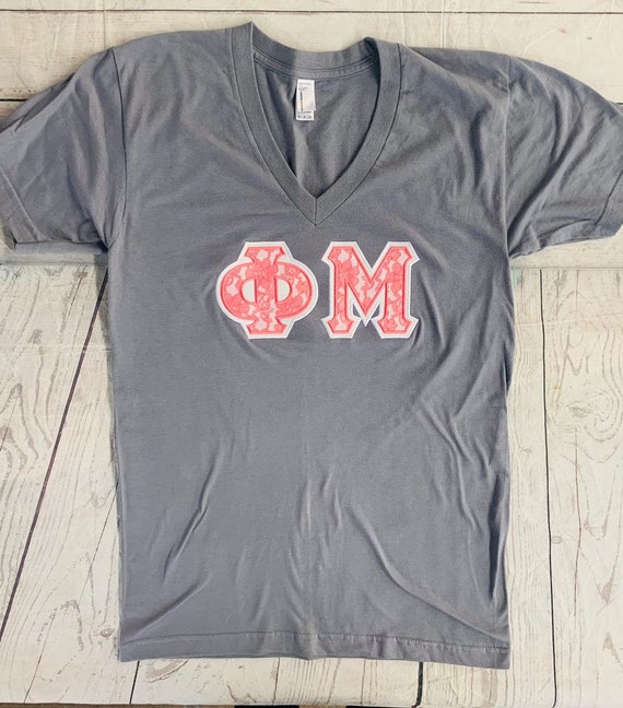 Phi mu letter shirt Clearance